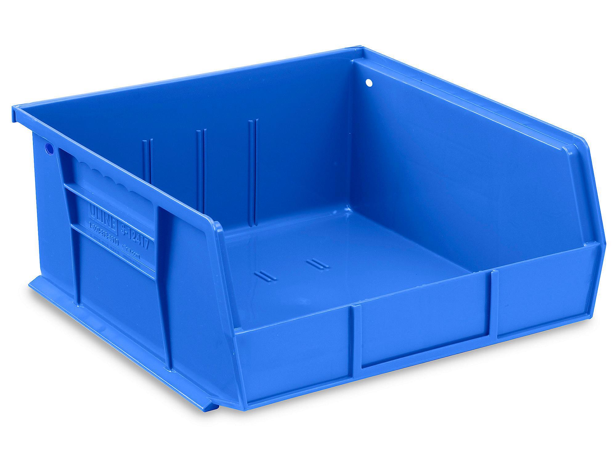 Plastic Hopper Stacking Bin: Blue